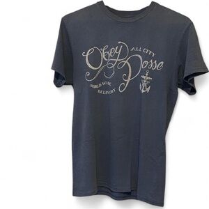 Obey Navy Graphic Tee